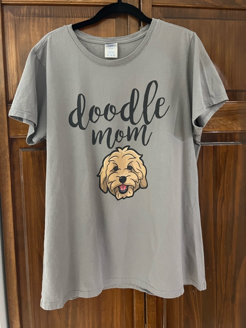 Doodle Mom Short-Sleeve T-Shirt - Gray
